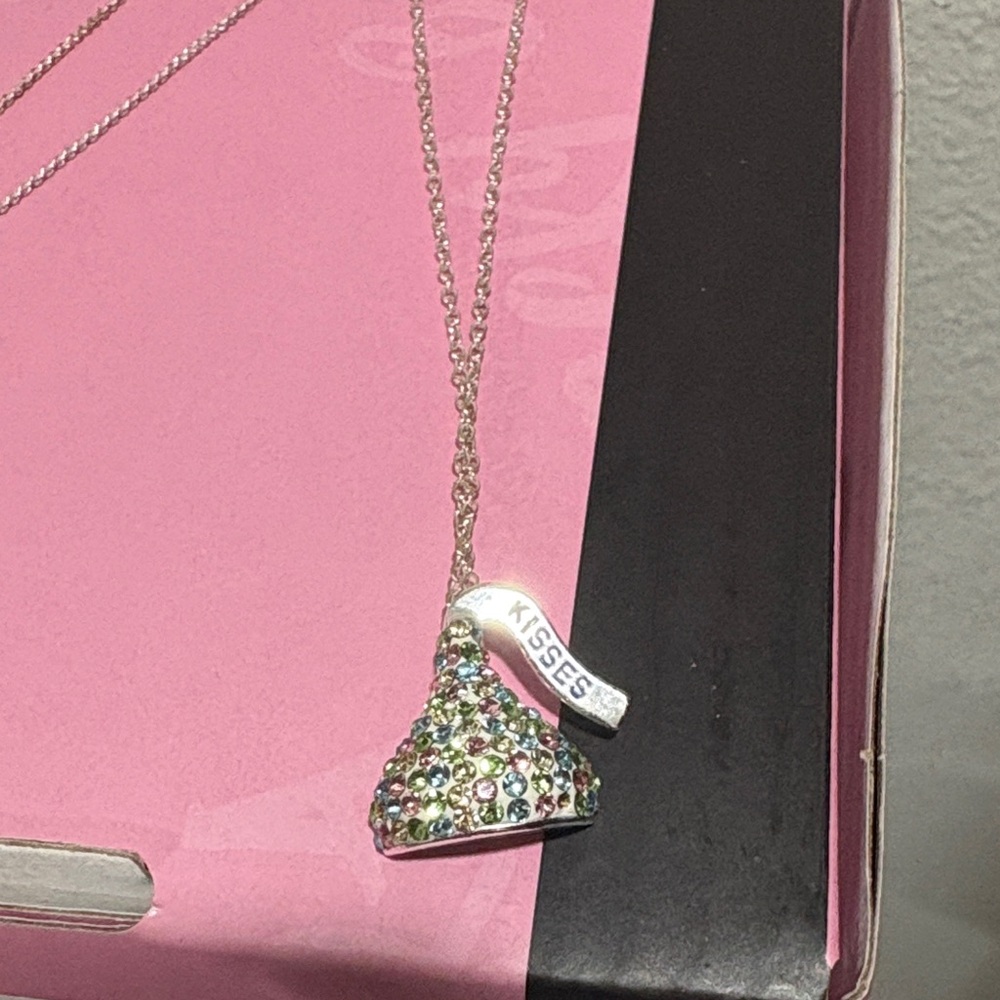 Crystal Hershey's Kisses 18" Pendant Necklace